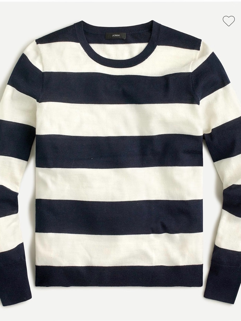 J Crew Merino Wool Margot Crewneck Sweater Nautical Mariner Preppy Women XS NWOT
